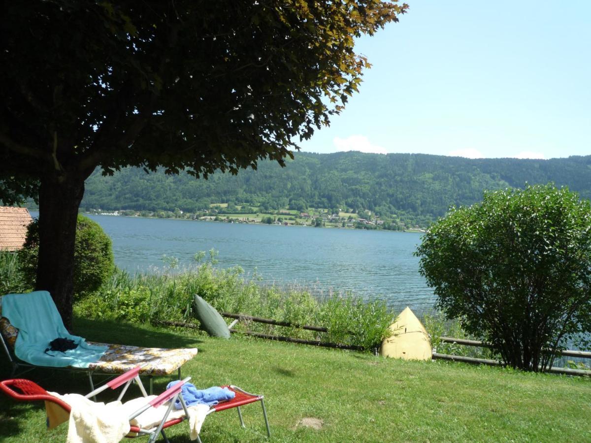 Maren Seeblick Appartement Haus Haensel&Gretel Direkt Am Ossiacher See Mit Hallenbad Skiarena Gerlitzen Stiegl Luaran gambar