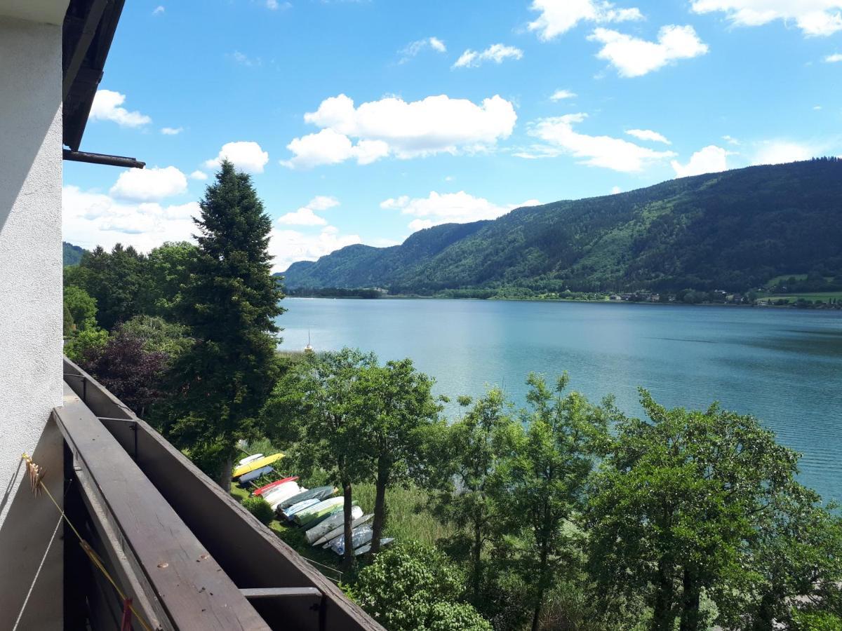 Maren Seeblick Appartement Haus Haensel&Gretel Direkt Am Ossiacher See Mit Hallenbad Skiarena Gerlitzen Stiegl Luaran gambar